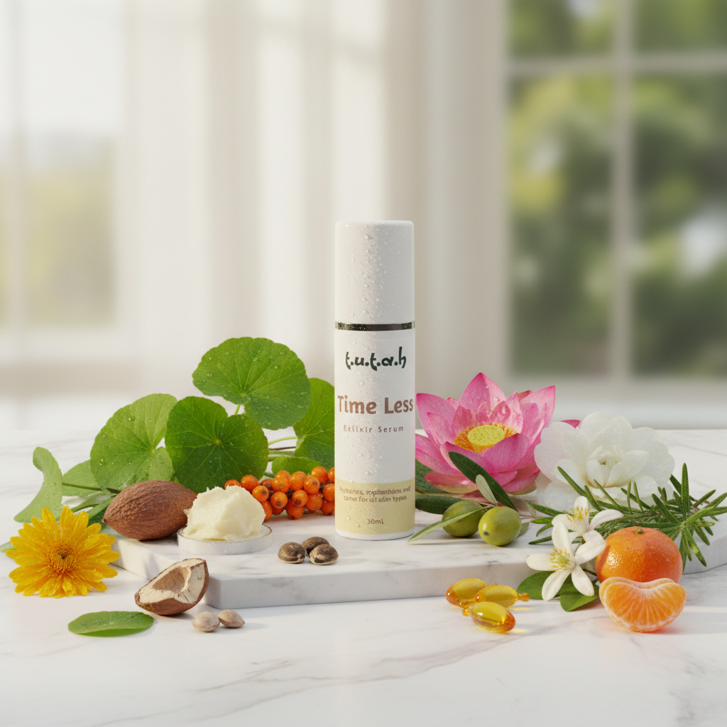 TimeLess Elixir Serum - natural ingredients showcase