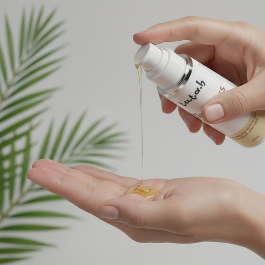 TimeLess Elixir Serum - oil texture from product bottle